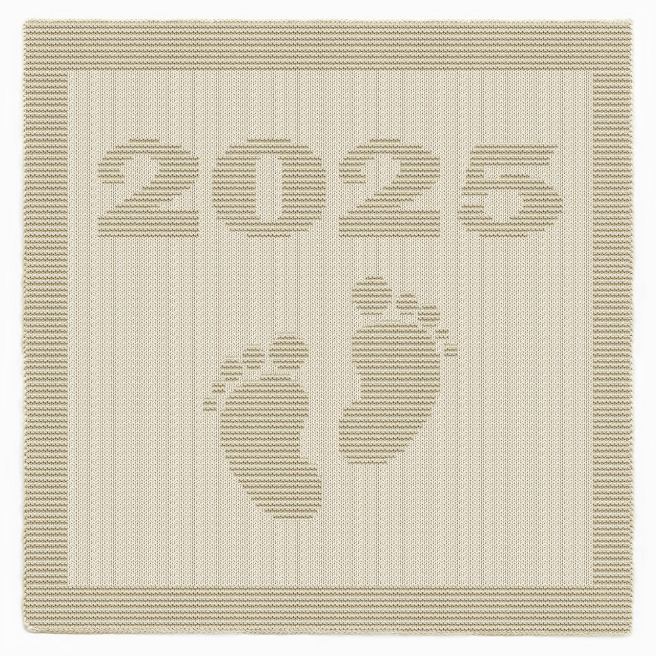 Born in 2025 blanket Knitting Pattern Knit-Purl only