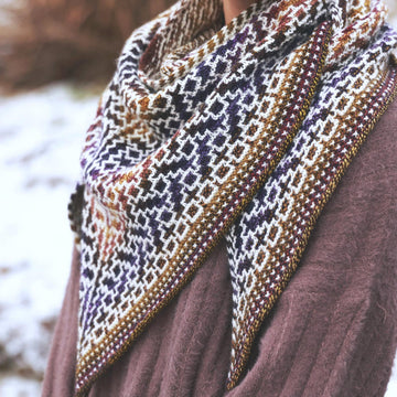 Dark Matter Triangle Shawl