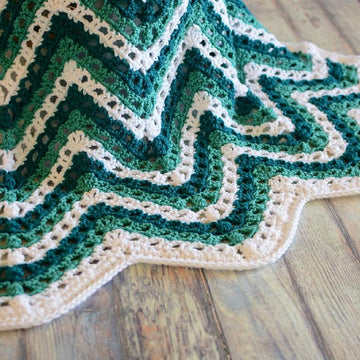 Sea Breeze Chevron Afghan