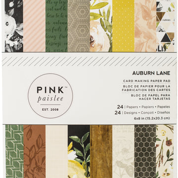American Crafts Single-Sided Paper Pad 6"X8" 24/Pkg - Auburn Lane, 24 Designs/1 Each