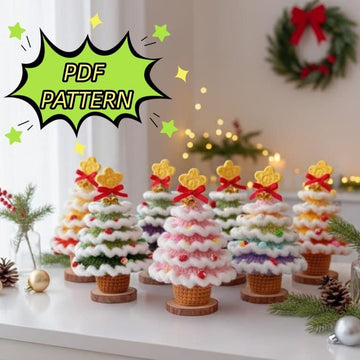 Crochet Pattern Christmas,Crochet Pattern Christmas Tree,No Sew Pattern