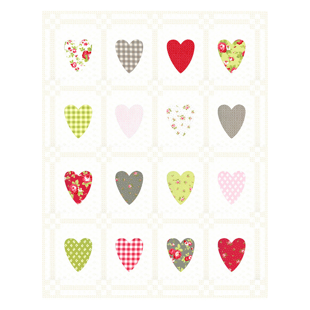 Moda Fabrics Hearts and Heartstrings Pattern - AQ 278