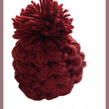Crochet Chunky Bubbles Beanie Pattern With Unique Pompom