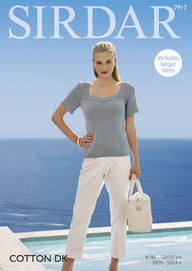 Top in Sirdar Cotton DK - 7917 - Downloadable PDF