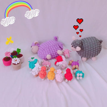 Mother sheep-crochet pattern- PDF file- English