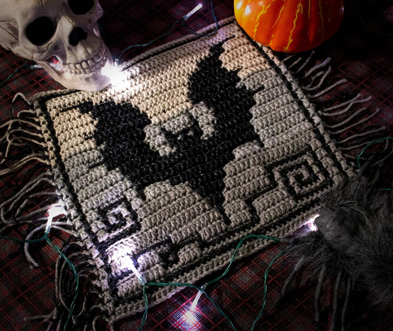 Halloween Mosaic Square - Buffy the Bat