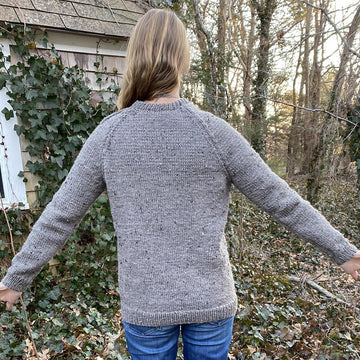 Button Shoulder Raglan Pullover Sweater
