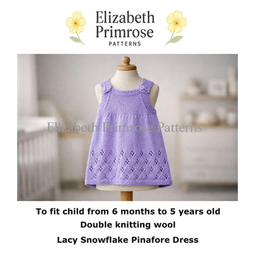 Lacy Snowflake Pinafore Dress P189