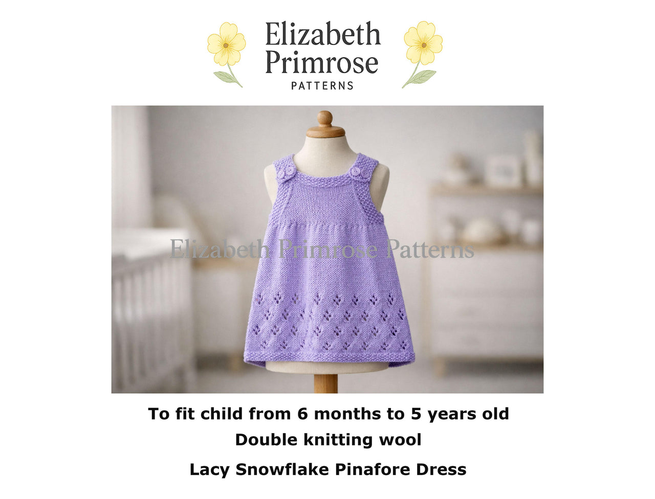 Lacy Snowflake Pinafore Dress P189