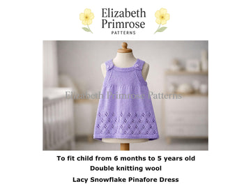 Lacy Snowflake Pinafore Dress P189
