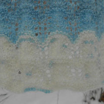 Water Color Waves Lace Scarf