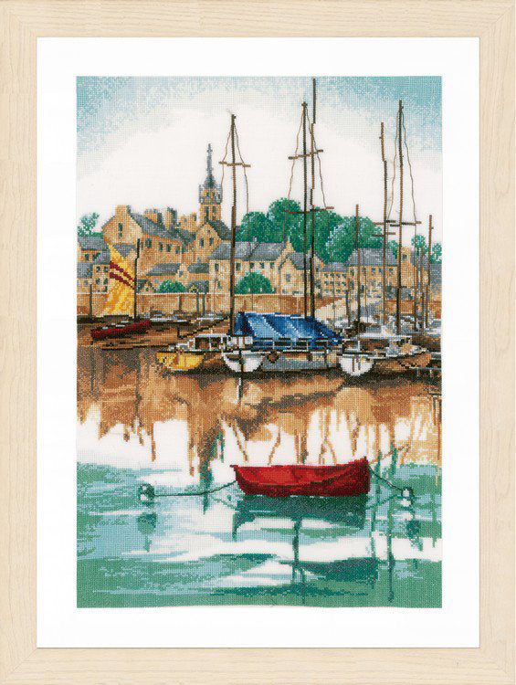 Lanarte Sunrise at Yacht Harbour Cross Stitch Kit