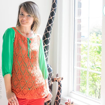 Charming Pineapples Lace Crochet Top