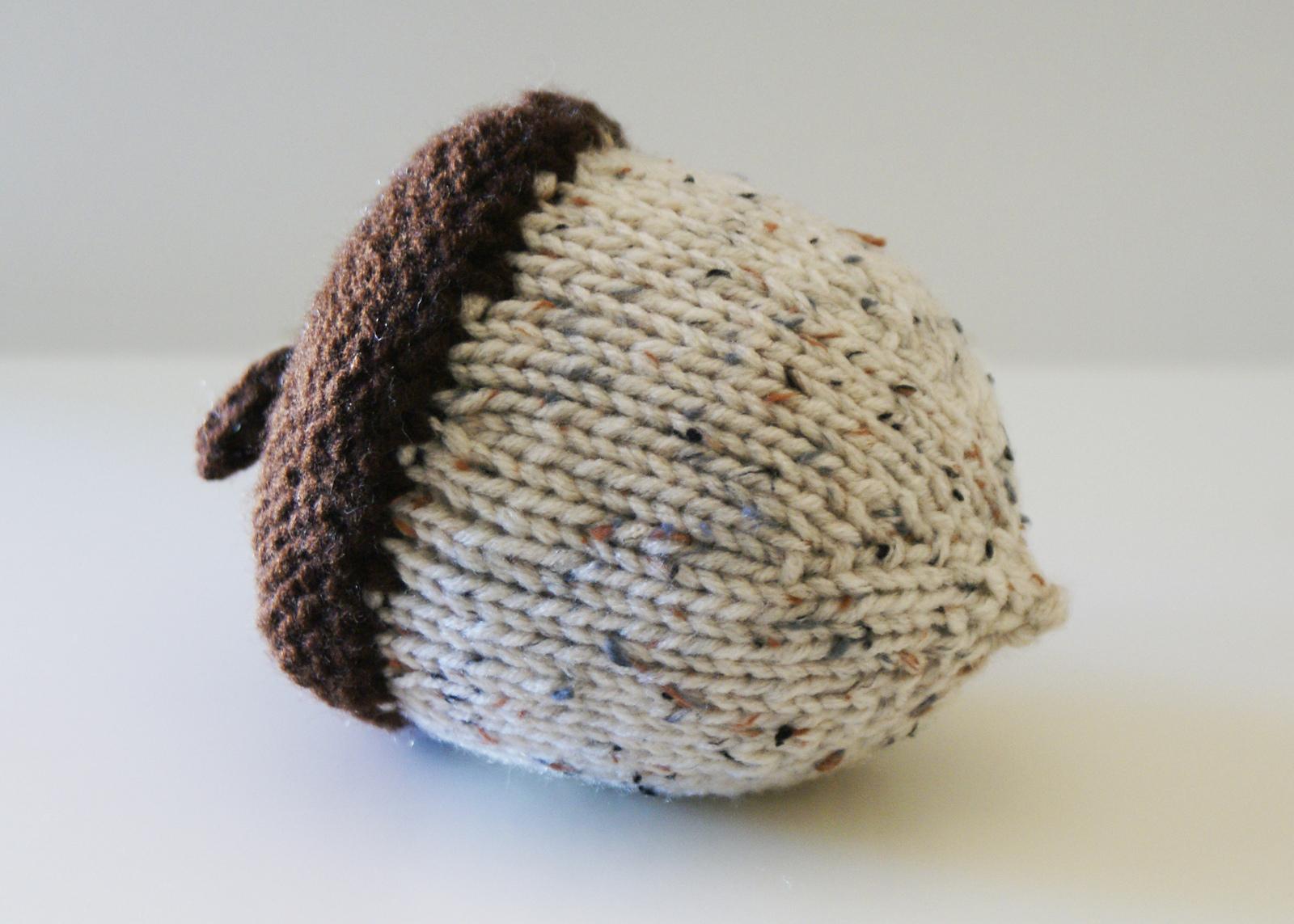 Stuffed Knit Acorns