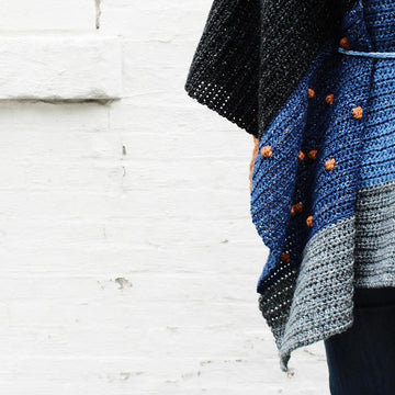 Shades of Indigo Poncho