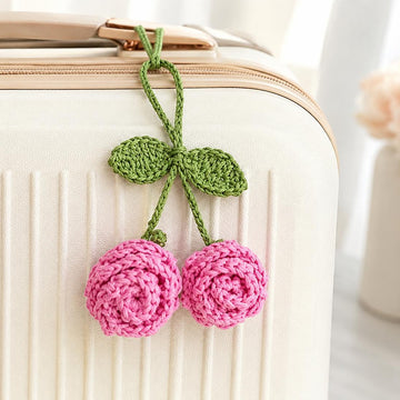 Crochet Flower Keychain & Bag Charm Pattern – PDF + Video Tutorial