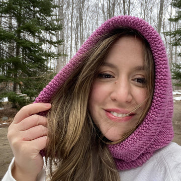 Raspberry Sorbet Knit Balaclava