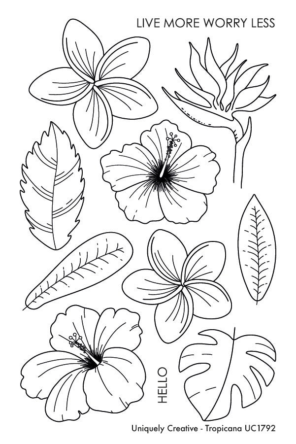 Uniquely Creative Clear Stamps - Tropicana