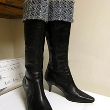 Beaded and Lacy Boot Cuffs