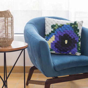 Purple Pansy Flower C2C Graphgan Square