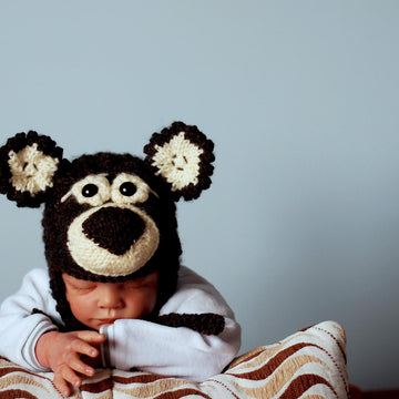 New Born Baby Bear Hat
