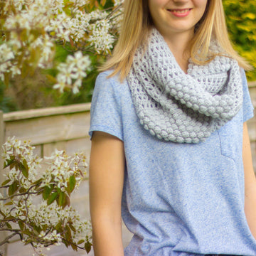 Blossom infinity scarf