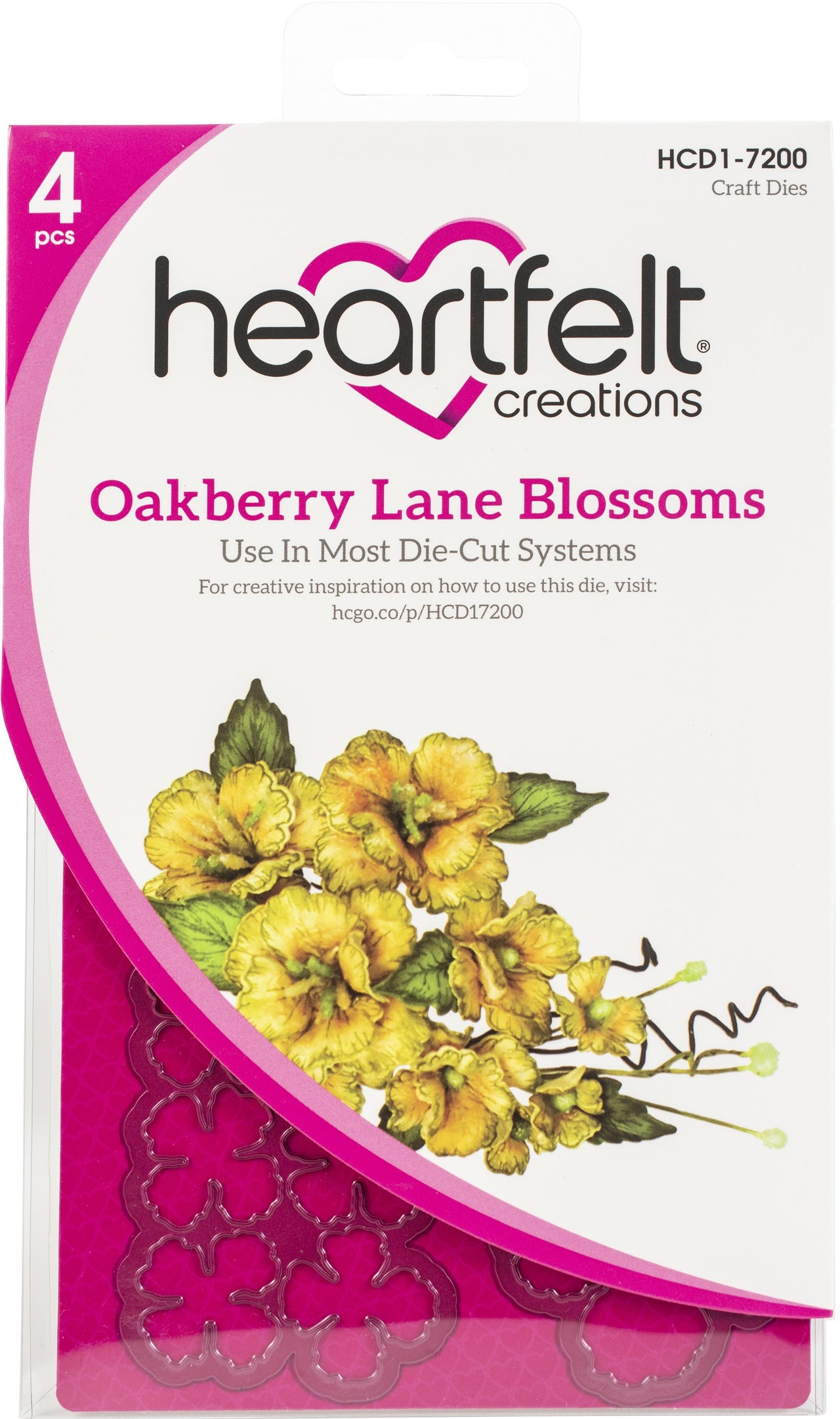 Heartfelt Creations Cut & Emboss Dies - Oakberry Lane Blossoms