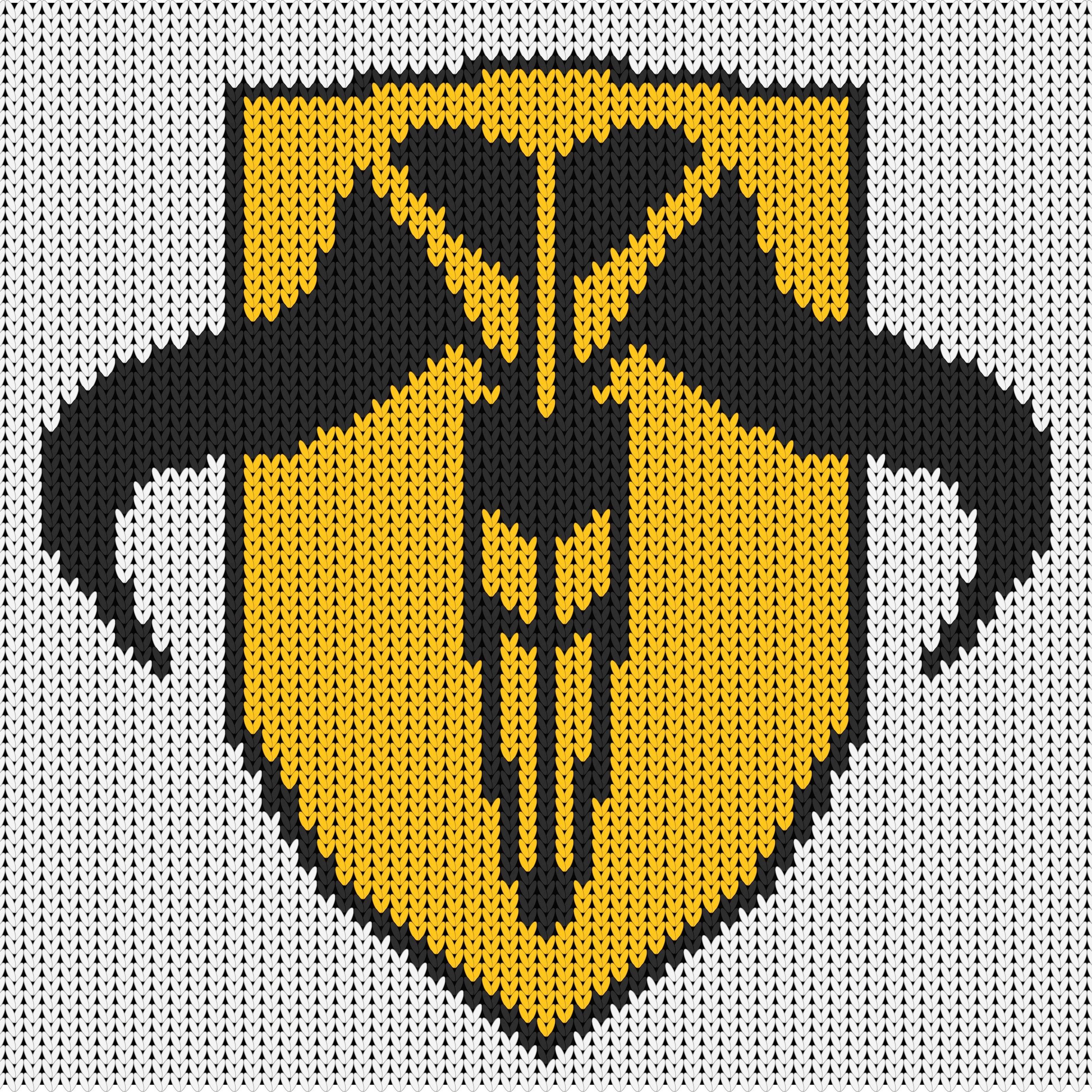 Mandalorian Mythosaur Skull Knitting Chart