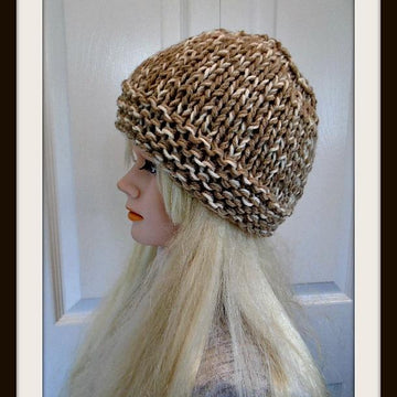 1020 - Chunky Tan Beanie
