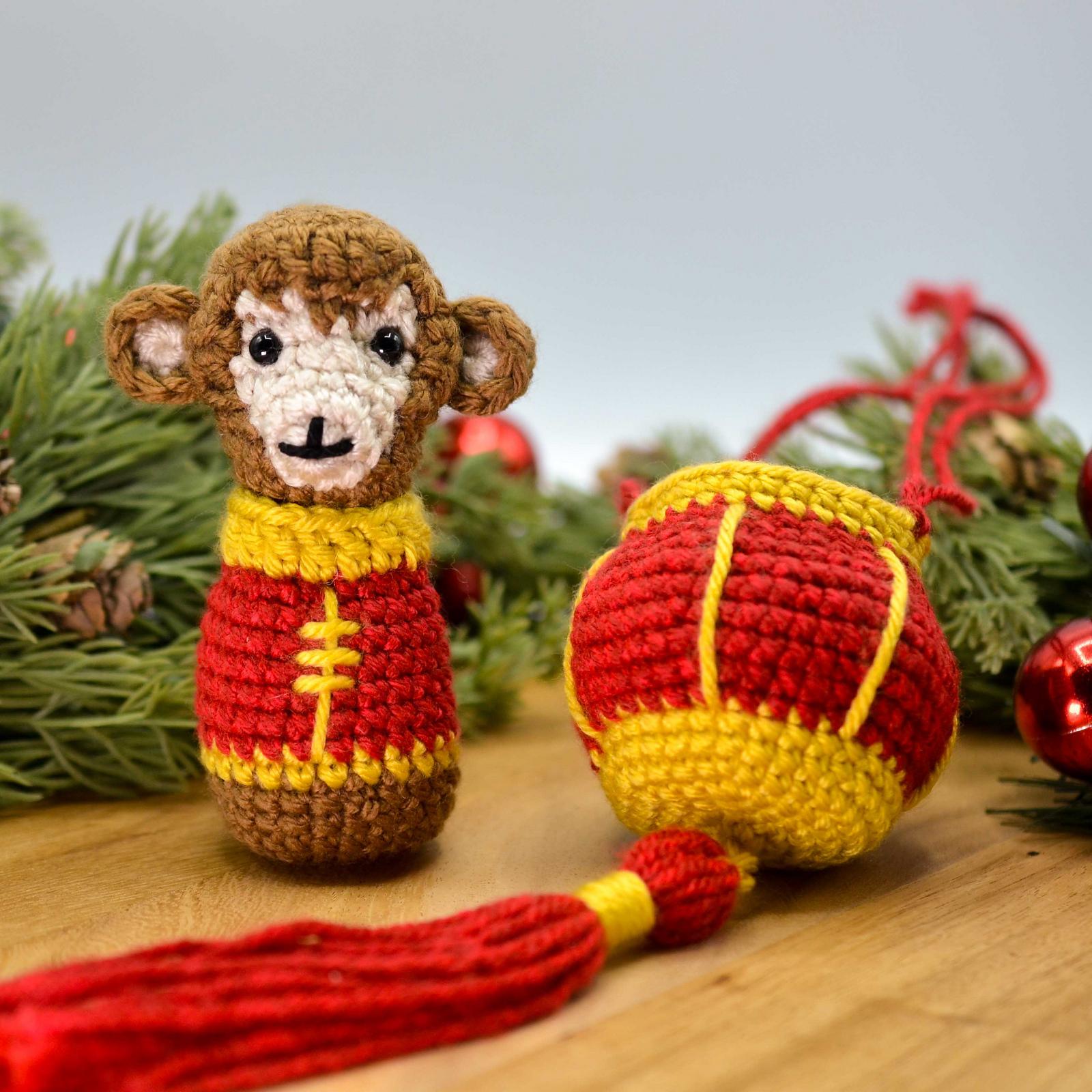 Lunar New Year Lantern Monkey