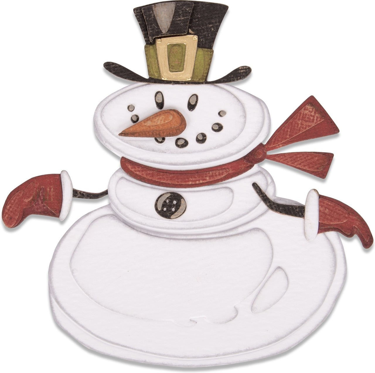 Sizzix Thinlits Dies By Tim Holtz 11/Pkg - Mr. Snowman, Colorize