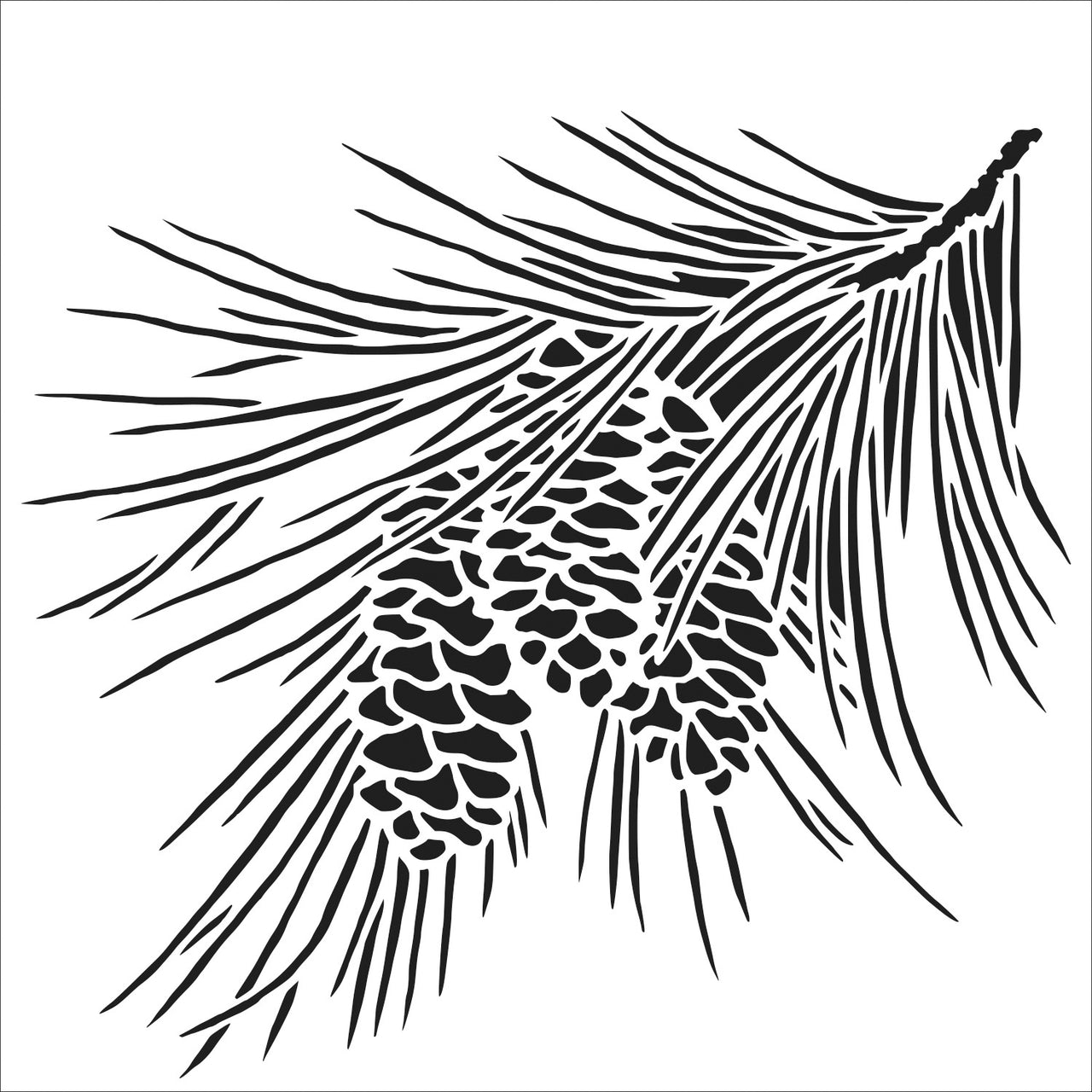 The Crafter's Workshop Crafter's Workshop Template 6"X6" - Fir Branch