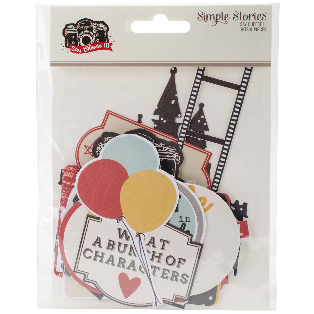 Simple Stories Say Cheese III Bits & Pieces Die-Cuts 53/Pkg - 302692