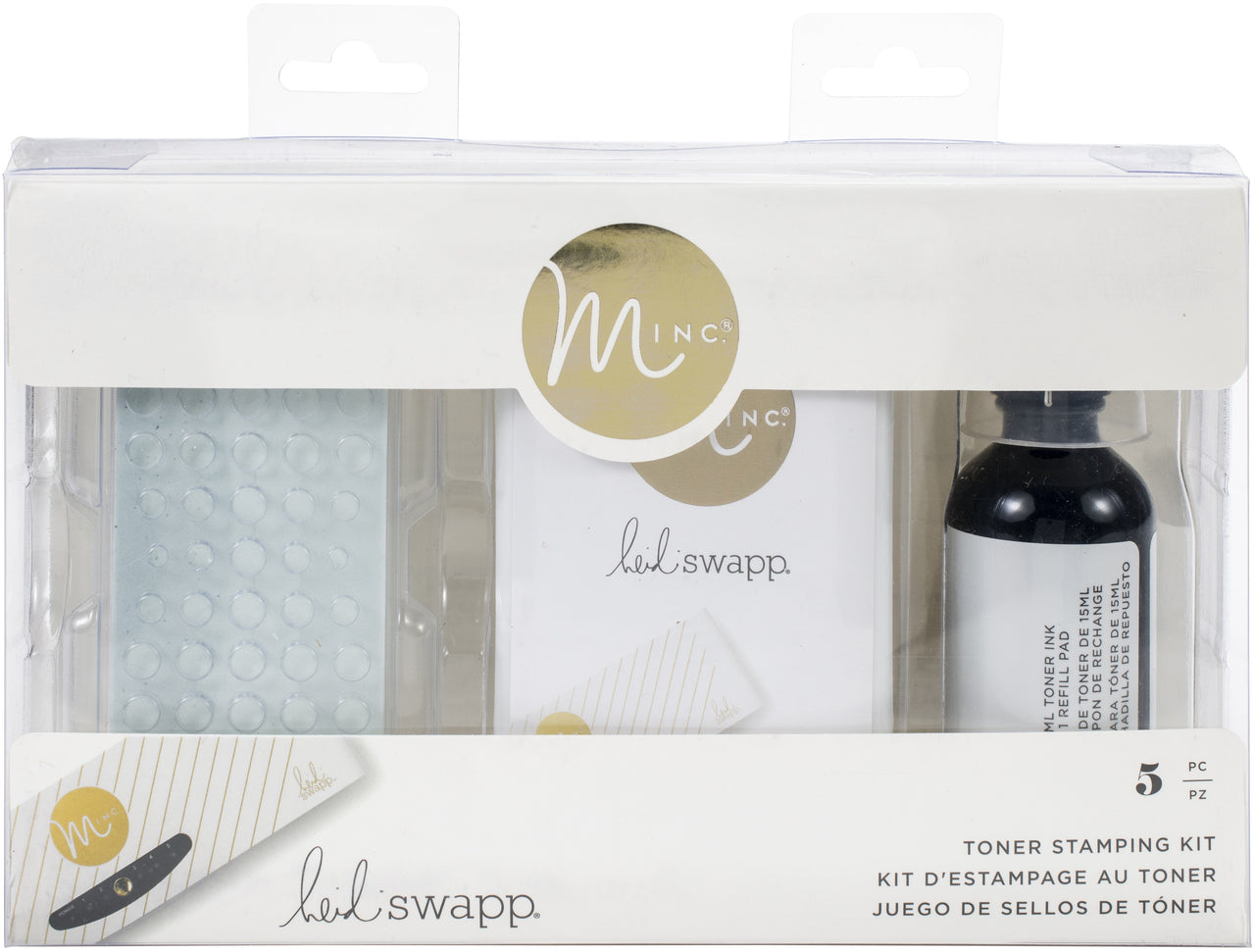 American Crafts Heidi Swapp Minc Toner Stamping Kit 5/Pkg - 620925