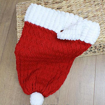 202 Pom Pom Edged Cocoon Knitting Pattern #202