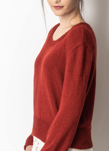 Lake Melissa Sweater in Blue Sky Fibers Metalico - 202016 - Downloadable PDF