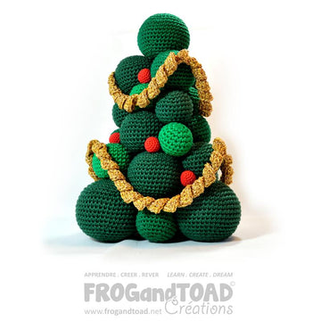XMAS Scene - Christmas Tree Santa Clause Snowman & Elf Gnome - Amigurumi Crochet - FROGandTOAD Créations