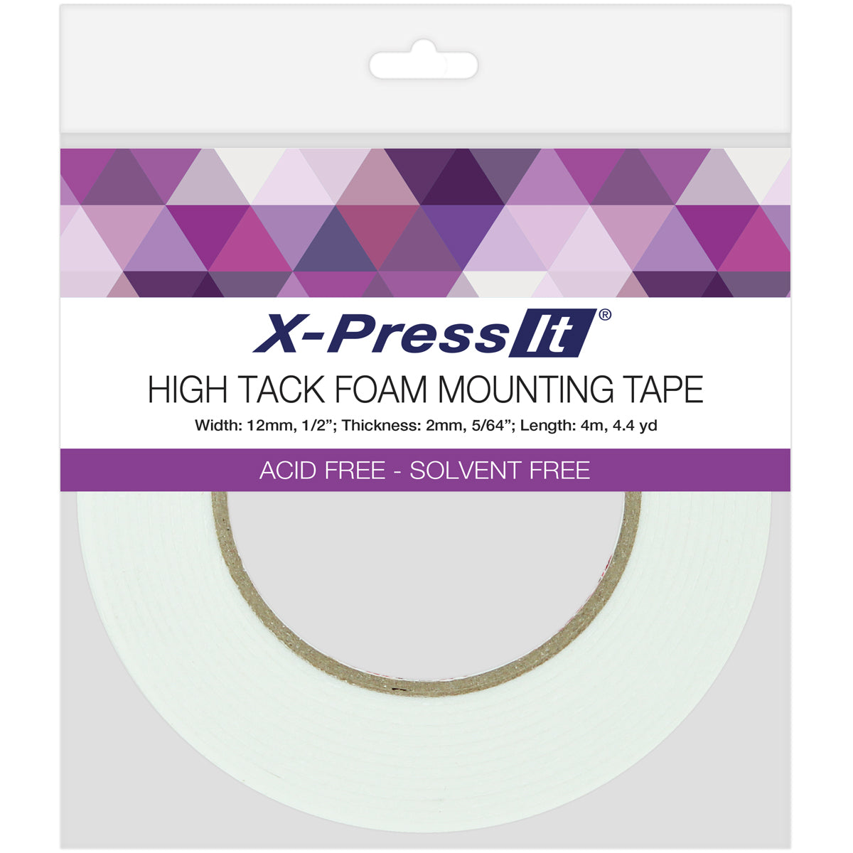 Imagination Int'l X-Press It High Tack Foam Mounting Tape - .5"X4.4yd