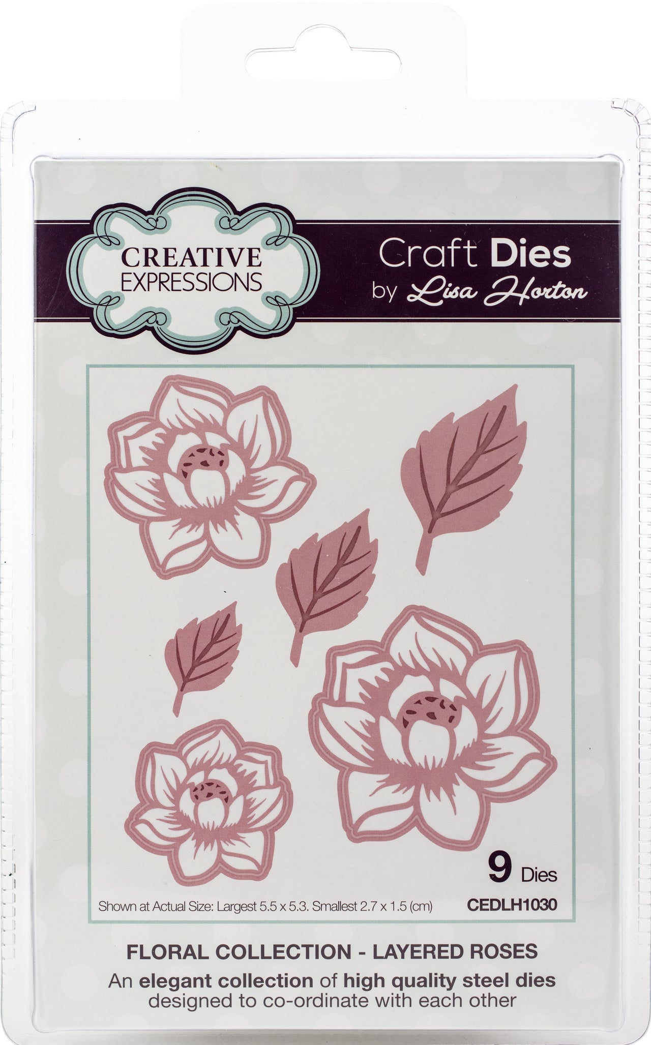 Creative Expressions Floral Craft Dies By Lisa Horton - Layered Roses