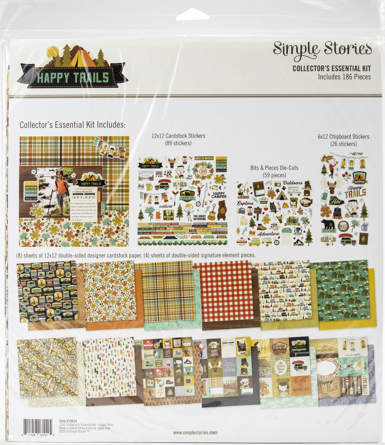 Simple Stories Collector's Essential Kit 12"X12" - Happy Trails