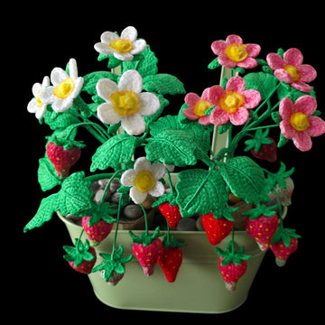 Crochet Strawberry plant