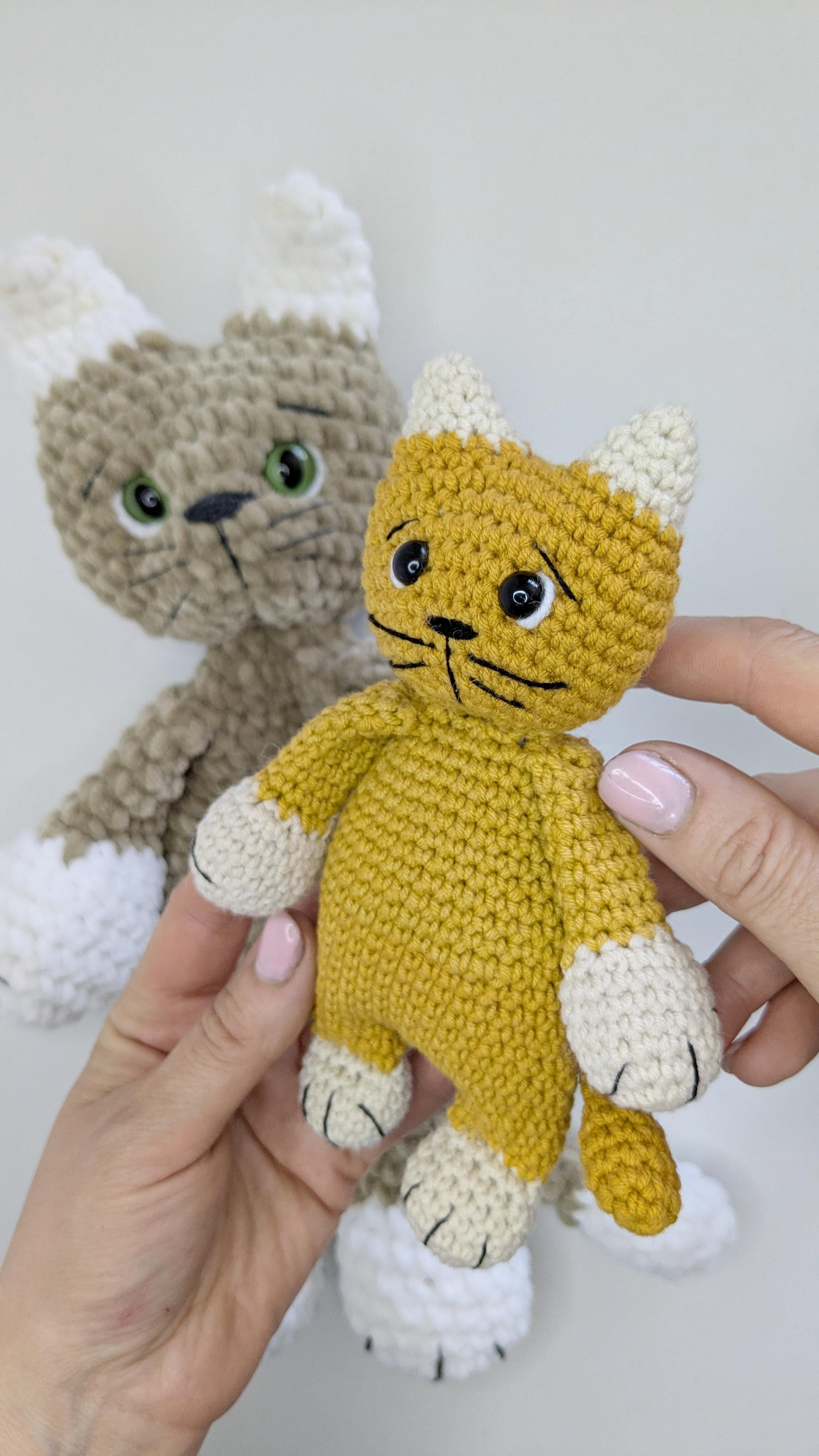 Crochet Cat Baby Snuggler Pattern, Easy Crochet Plushie