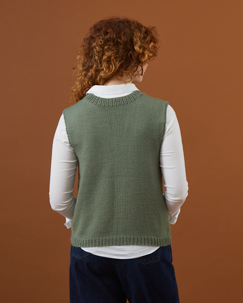 Simple Tank Top - Knitting Pattern for Women in Debbie Bliss Cashmerio Aran by Debbie Bliss - Downloadable PDF