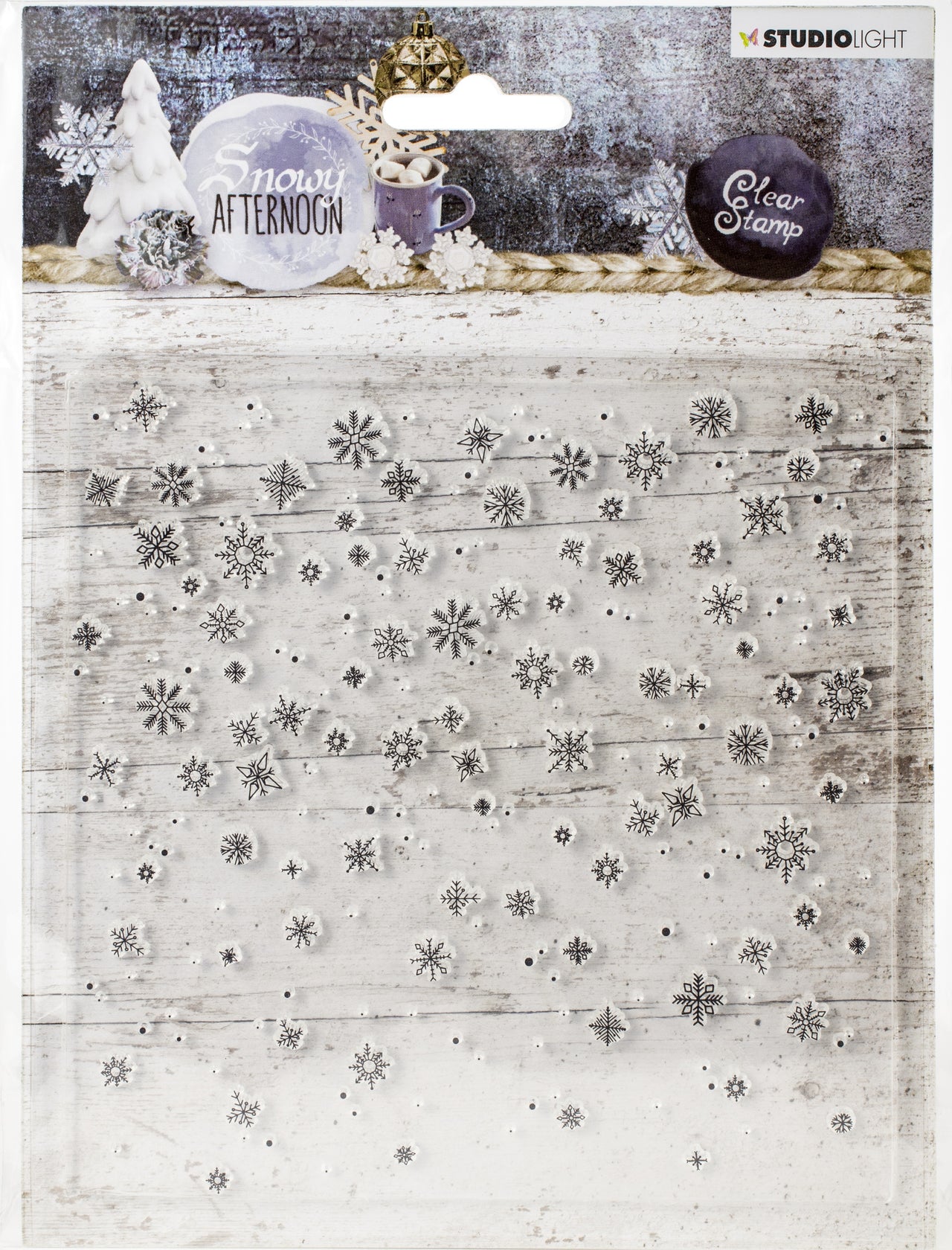 Studio Light Snowy Afternoon Background Stamp - NR. 401