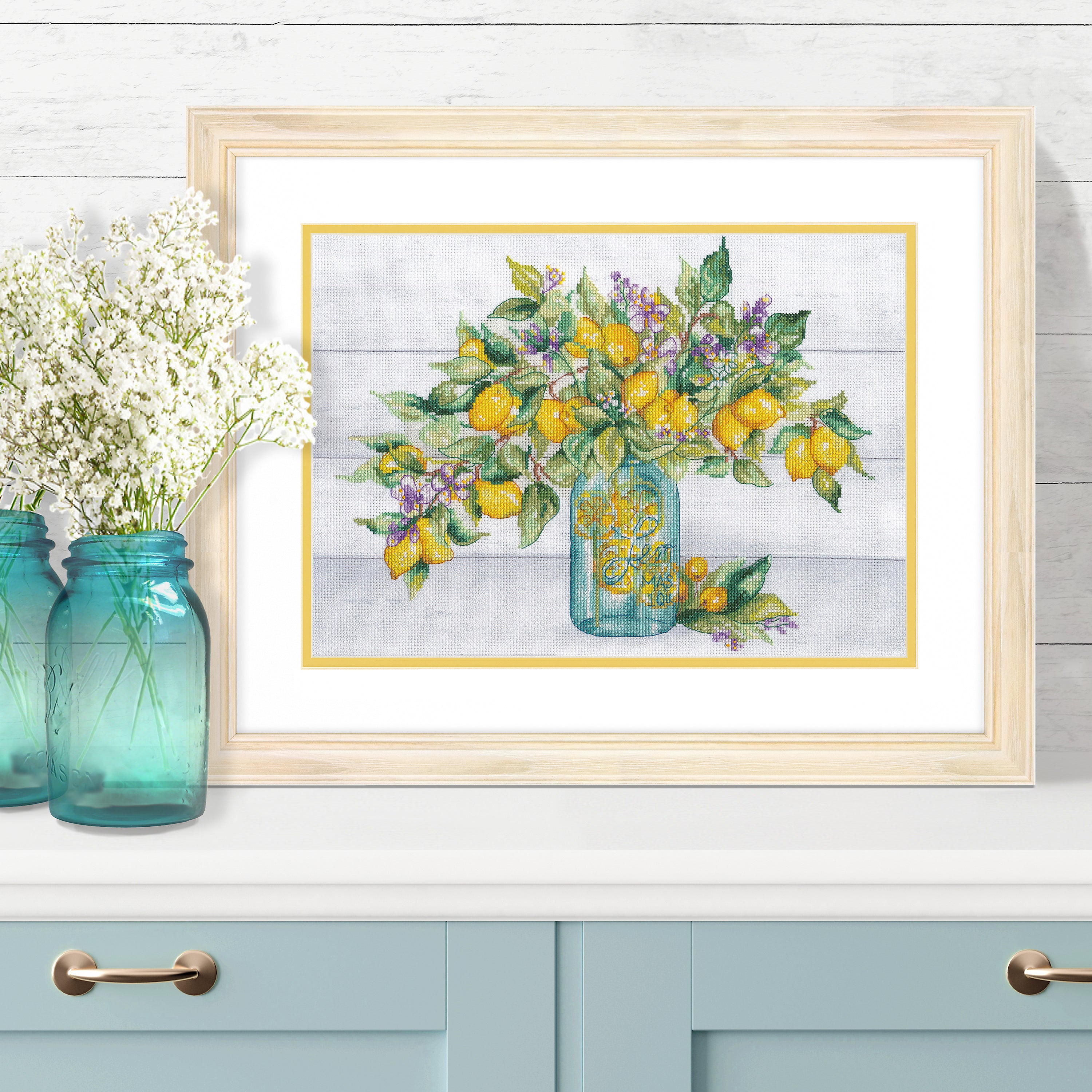 Dimensions Counted Cross Stitch Kit: Lemon Jar