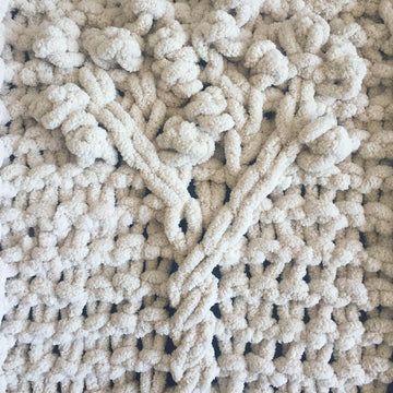 Irish Aran Tree of Life Cable Knit Blanket