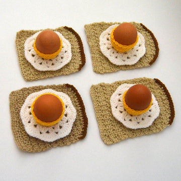Egg Cup, Egg on Toast & Flower