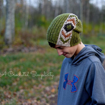 "Boho Chic" Mosaic Slouch