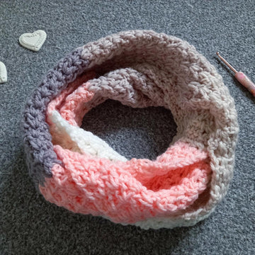 Crochet Pink Ballerina Scarf Pattern