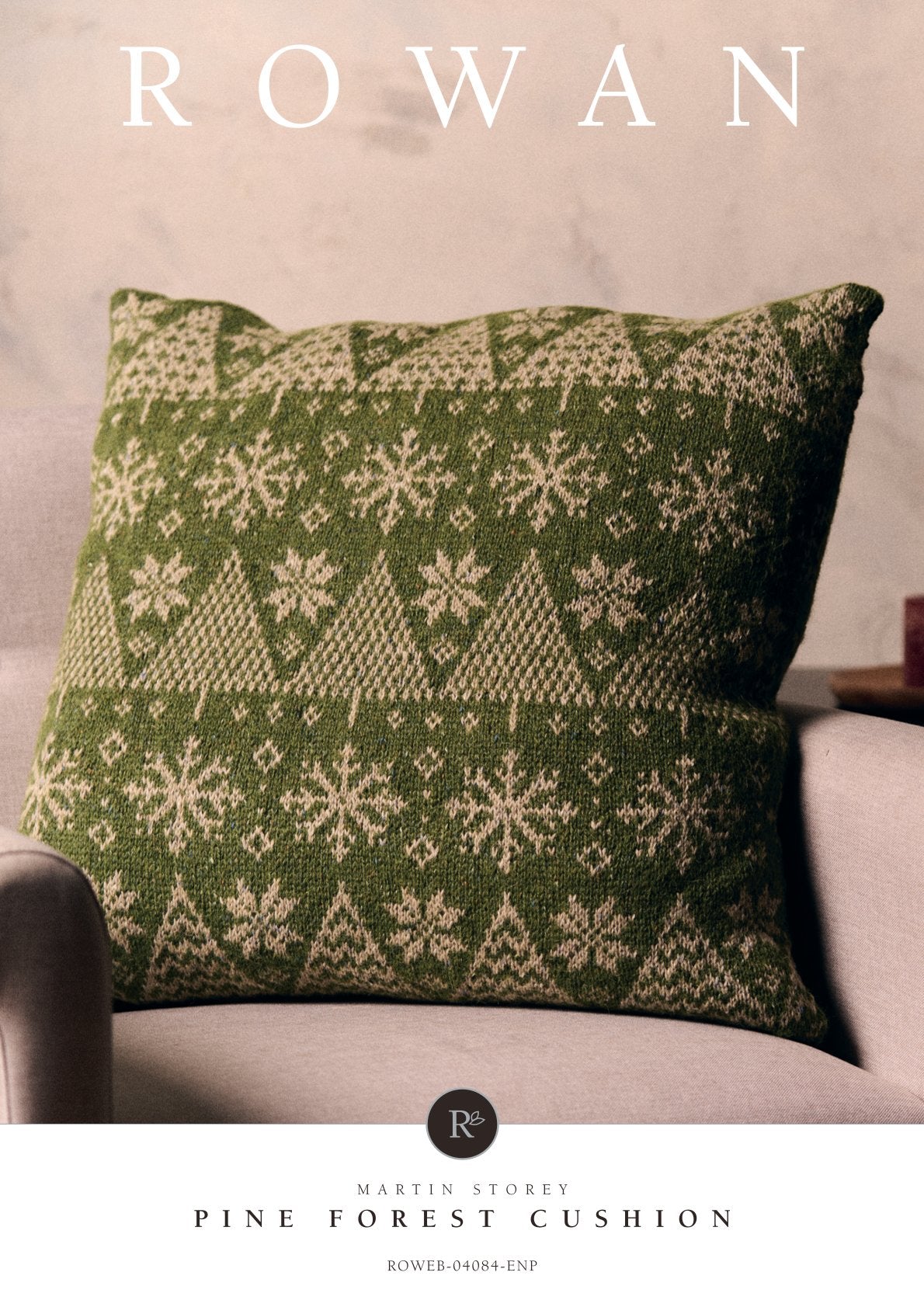 Pine Forest Cushion in Rowan Felted Tweed (2-coloured version) - 4083 - Downloadable PDF